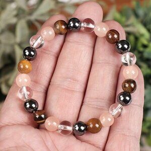 Sunstone Set with Tiger Eye Bracelet